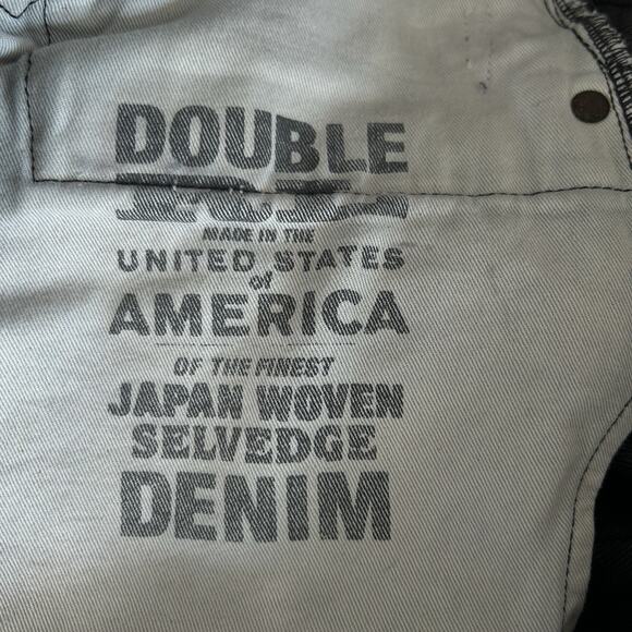 RRL Double RL Studded Selvedge Western Slim‎ Fit Jeans Mens 31X29 Biker Rock Y2k - Picture 14 of 16